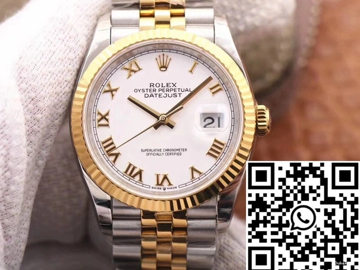 Dial White Datejust Rolex EW M126233-0029 Factory 1205